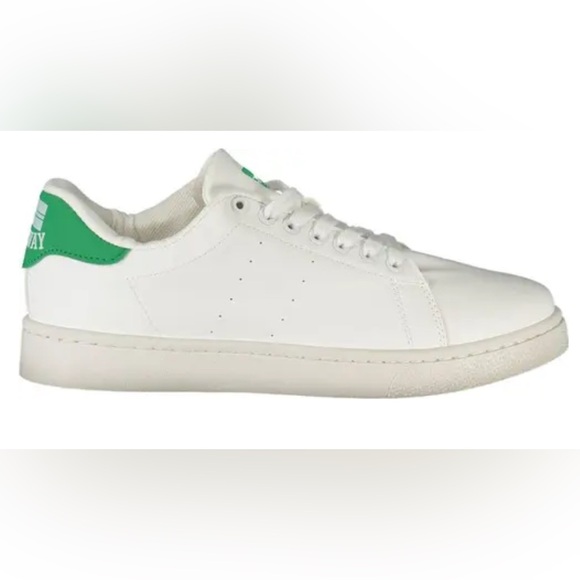 White and Green Men's Sneakers - Picture 1 of 1